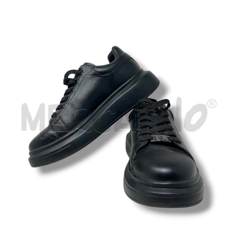SNEAKERS DONNA BENVENUTI NERE PELLE PLATTFORM | Mercatino dell'Usato Rivoli 1
