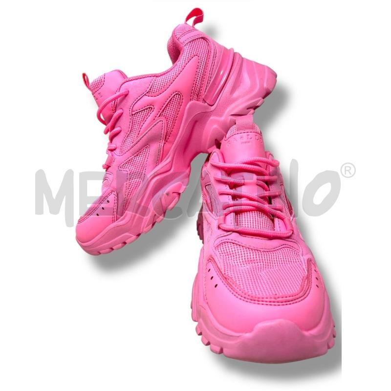 SNEAKERS DONNA GAELLE ROSA FLUO LOGO G EMBOSSED | Mercatino dell'Usato Rivoli 2