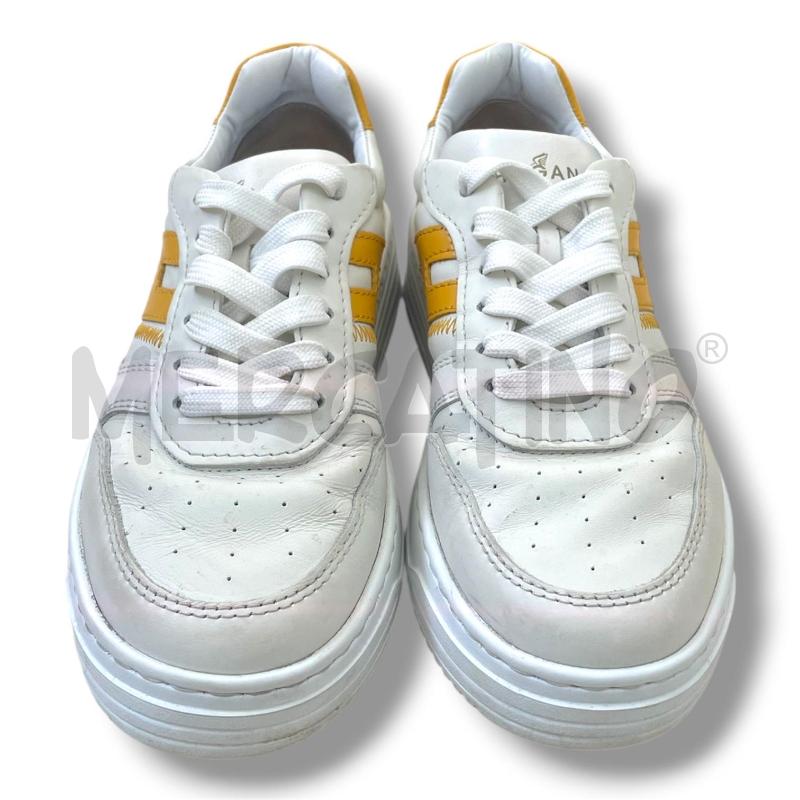SNEAKERS DONNA HOGAN H630 BIANCHE GIALLE | Mercatino dell'Usato Rivoli 2