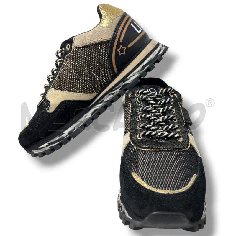 SNEAKERS DONNA LIU JO NERE SCAMOSCIATE LUREX | Mercatino dell'Usato Rivoli 1