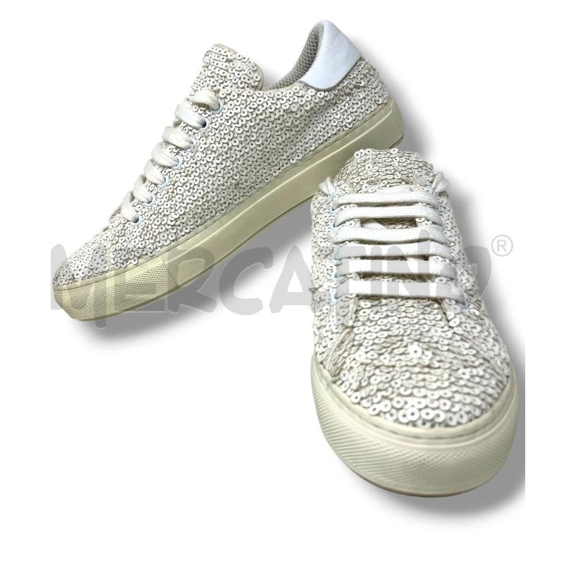 SNEAKERS DONNA PINKO PAILLETTES BIANCHE  | Mercatino dell'Usato Rivoli 1