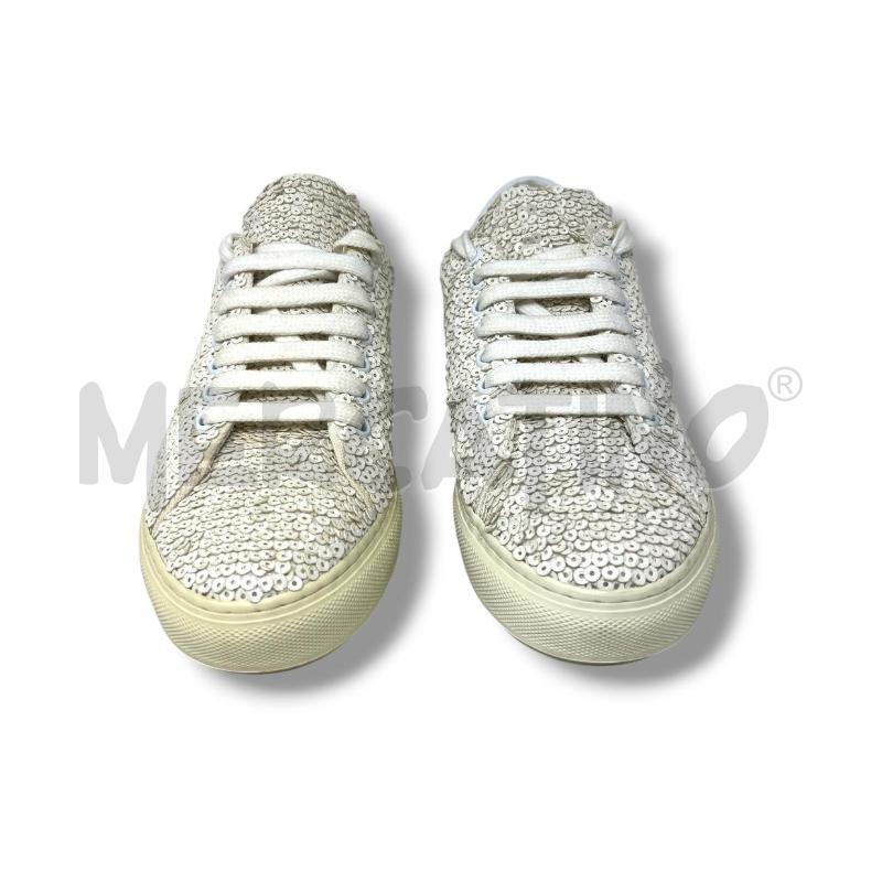 SNEAKERS DONNA PINKO PAILLETTES BIANCHE  | Mercatino dell'Usato Rivoli 2