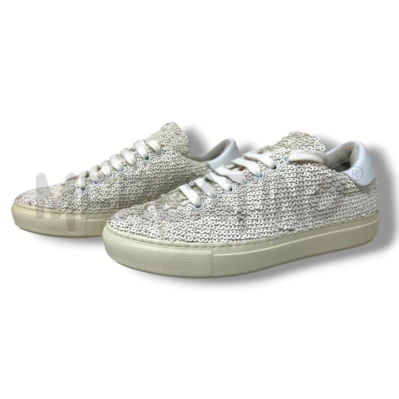 SNEAKERS DONNA PINKO PAILLETTES BIANCHE  | Mercatino dell'Usato Rivoli 3