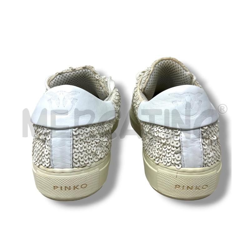 SNEAKERS DONNA PINKO PAILLETTES BIANCHE  | Mercatino dell'Usato Rivoli 4