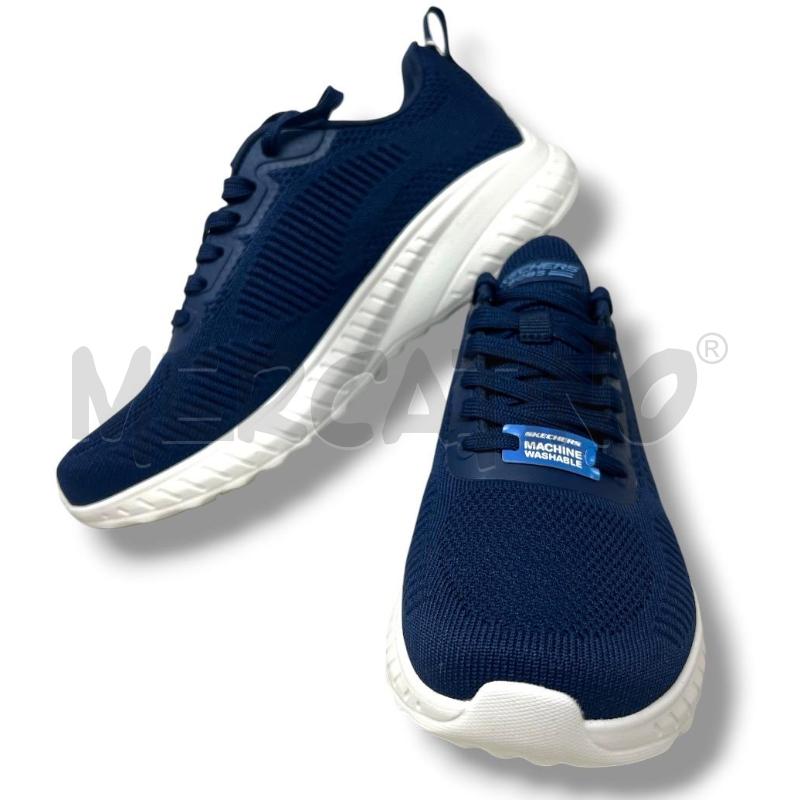 SNEAKERS DONNA SKECHERS BLU SUOLA BIANCA | Mercatino dell'Usato Rivoli 2