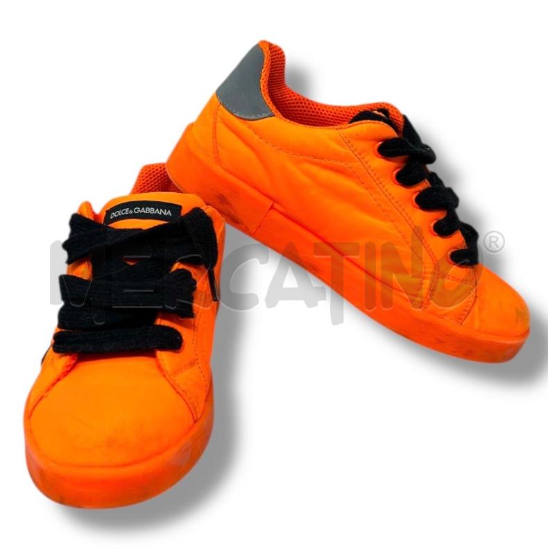 SNEAKERS J DOLCE E GABBANA PORTOFINO ARANCIO FLUO | Mercatino dell'Usato Rivoli 1