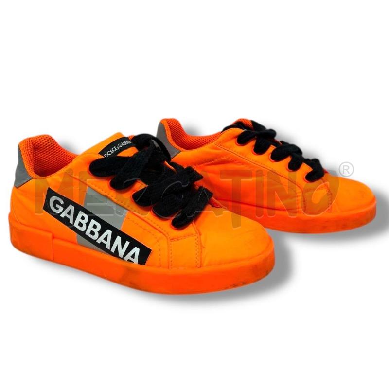 SNEAKERS J DOLCE E GABBANA PORTOFINO ARANCIO FLUO | Mercatino dell'Usato Rivoli 3