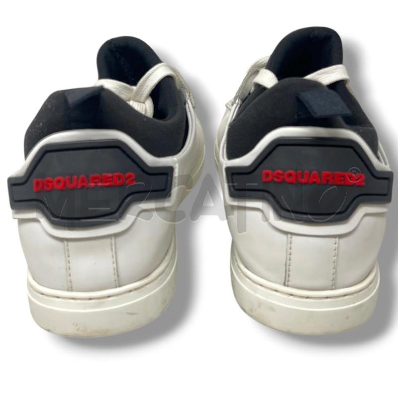 SNEAKERS UOMO DSQUARED2 BIANCHE INSERTO TESSUTO TECNICO | Mercatino dell'Usato Rivoli 4