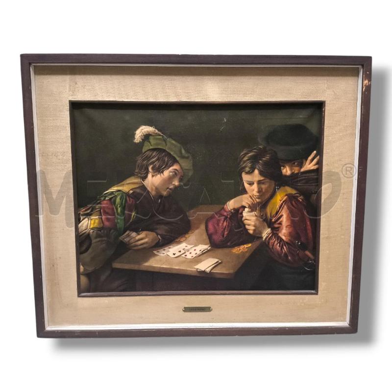 STAMPA SU TELA VALENTIN DE BOULOGNE CARD SHARPERS | Mercatino dell'Usato Rivoli 1