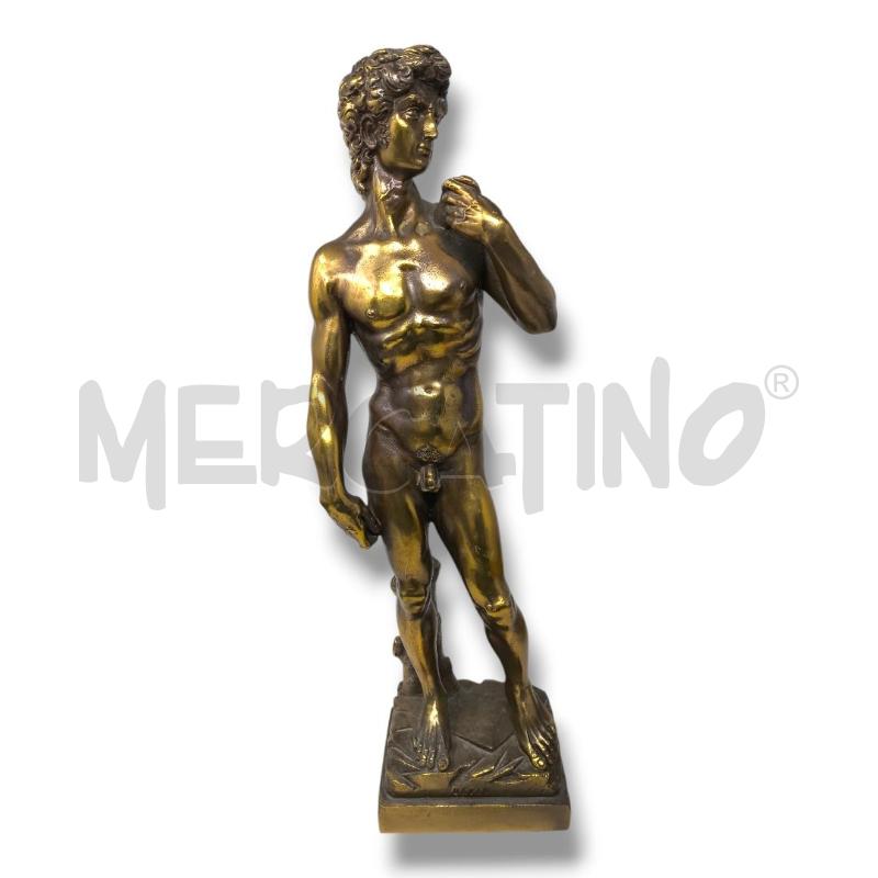 STATUA GESSO DAVID BRONZATA H 47 CM | Mercatino dell'Usato Rivoli 1