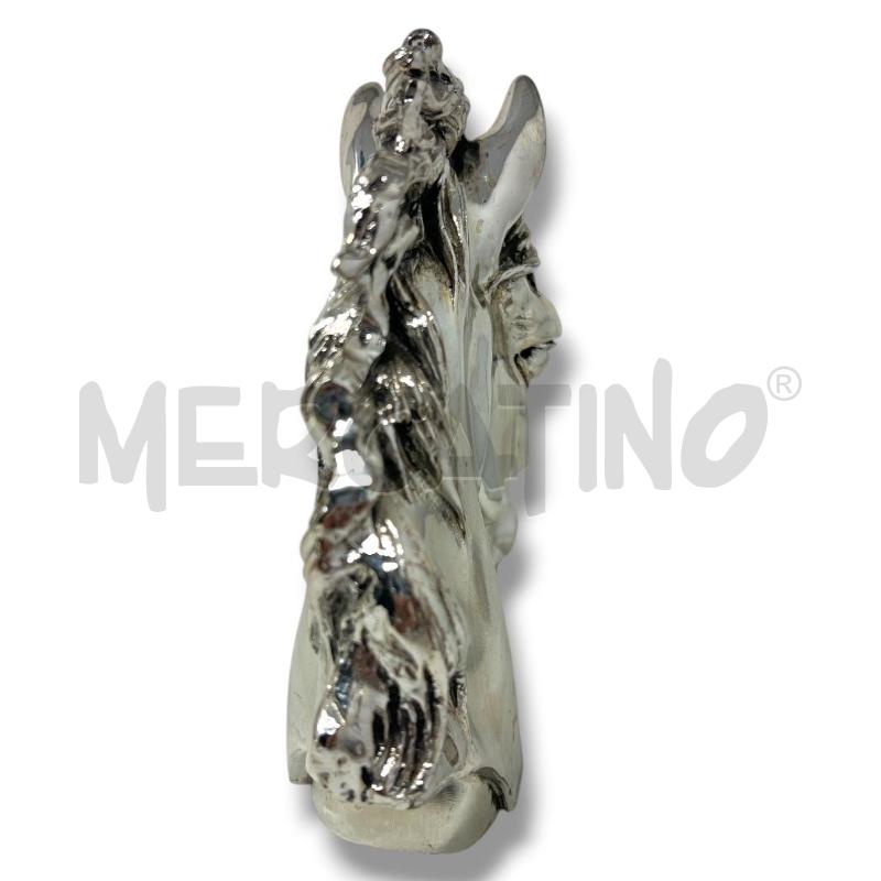 STATUA TESTA DI CAVALLO LAMINA ARG 18X18CM | Mercatino dell'Usato Rivoli 3