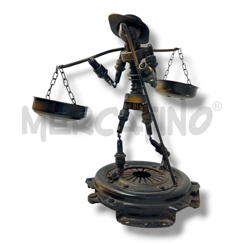 STATUINA ARTIGIANALE PEZZI RICAMBI AUTO 35 CM | Mercatino dell'Usato Rivoli 2