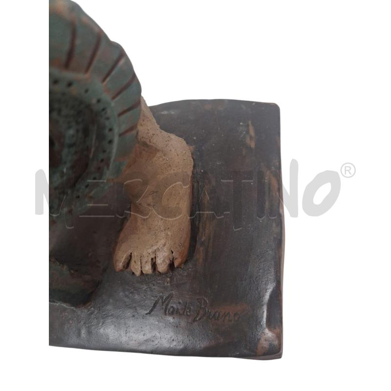 STATUINA TERRACOTTA MAIDA BRUNO CM 40 | Mercatino dell'Usato Rivoli 3