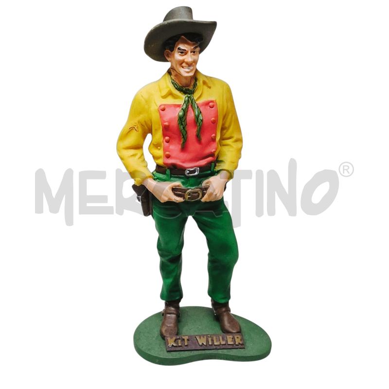 STATUINA TEX WILLER RESINA 14CM CAMICIA GIALLA | Mercatino dell'Usato Rivoli 1