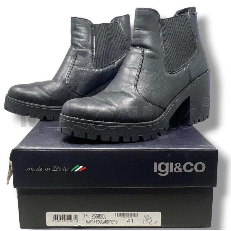STIVALETTI DONNA IGI & CO PELLE NERI | Mercatino dell'Usato Rivoli 1