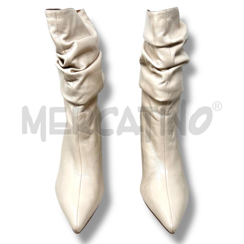 STIVALI DONNA JEFFREY CAMPBELL GUILLAUME CREMA LUCIDI MORBIDI | Mercatino dell'Usato Rivoli 1
