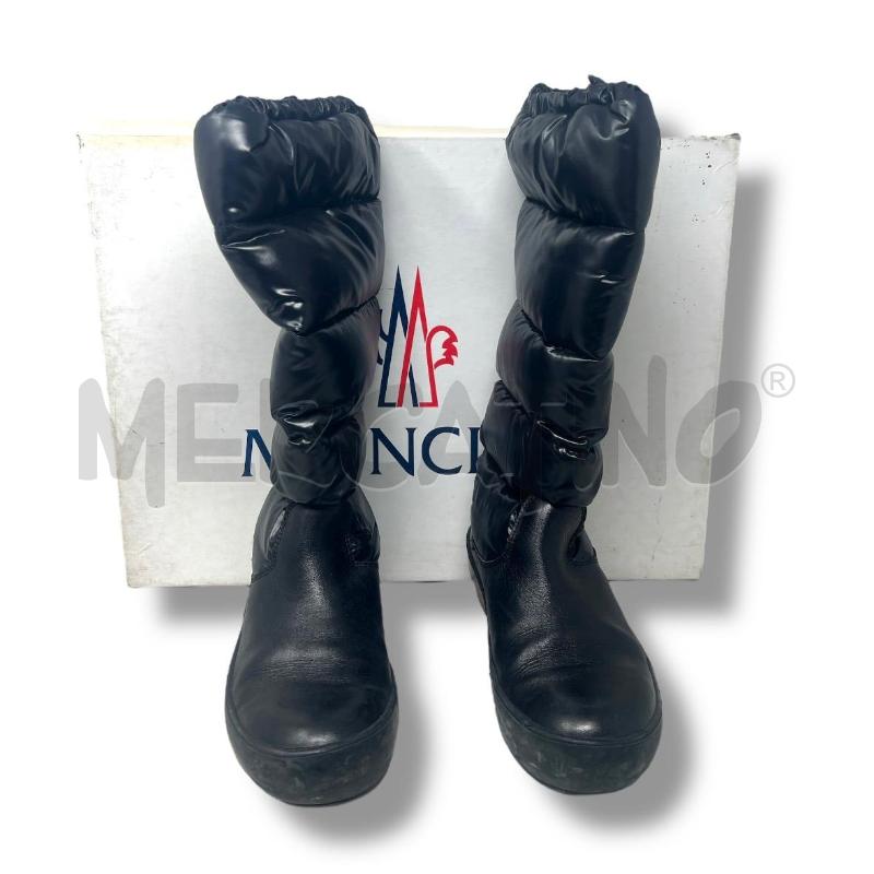 STIVALI DONNA MONCLER NERI PIUMA E PIUMINO | Mercatino dell'Usato Rivoli 1
