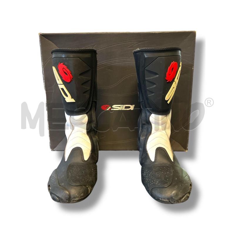 STIVALI MOTO SIDI NERI BIANCHI TG.40 | Mercatino dell'Usato Rivoli 1
