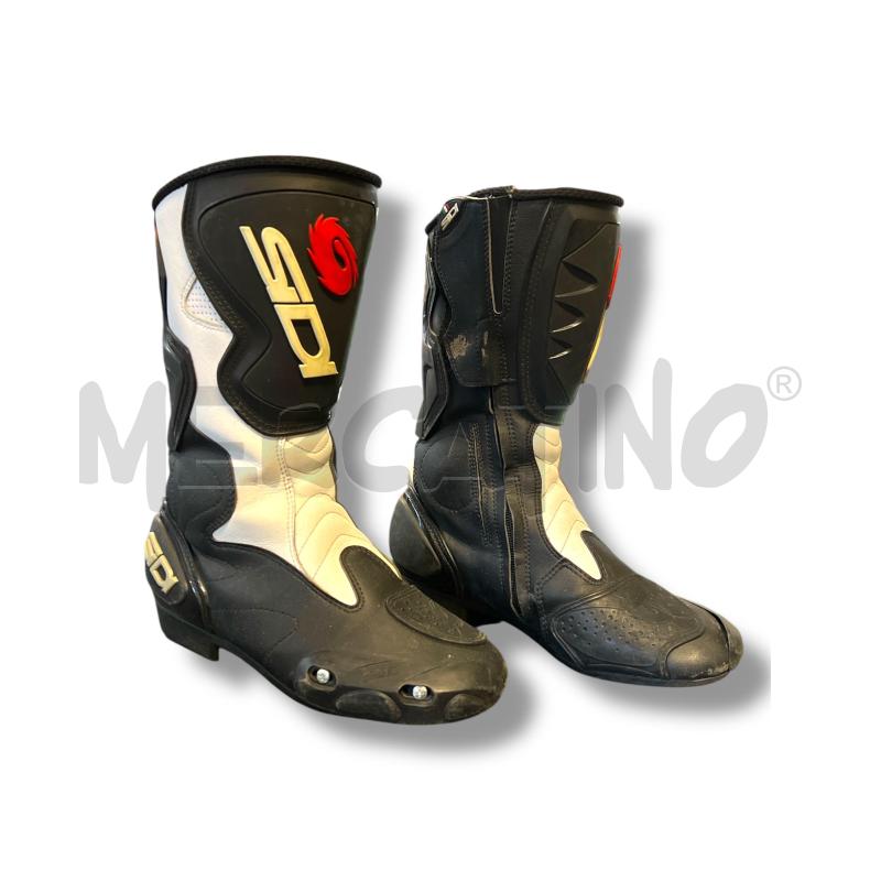 STIVALI MOTO SIDI NERI BIANCHI TG.40 | Mercatino dell'Usato Rivoli 2