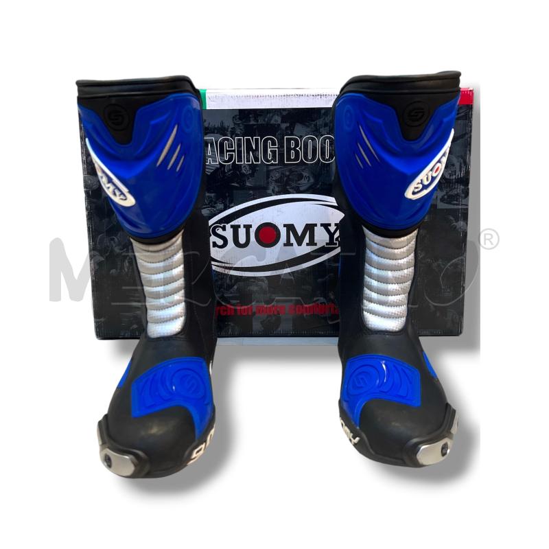 STIVALI MOTO SUOMY RACING BLU NERI TG.46 | Mercatino dell'Usato Rivoli 1