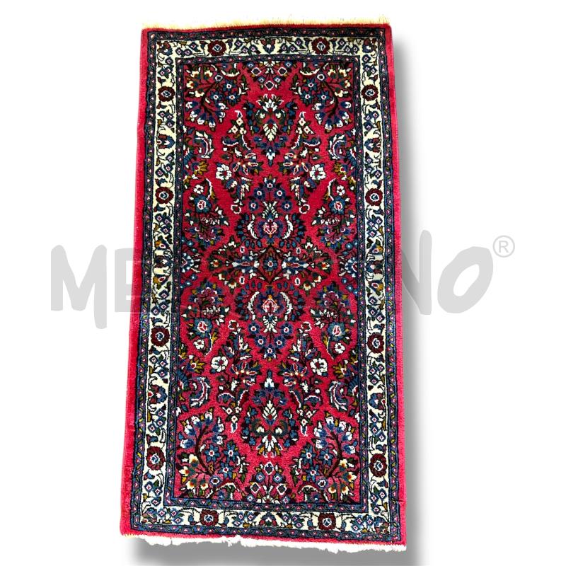 TAPPETO 70 X 130IRAN FLOREALE ROSSO FRAGOLA | Mercatino dell'Usato Rivoli 1