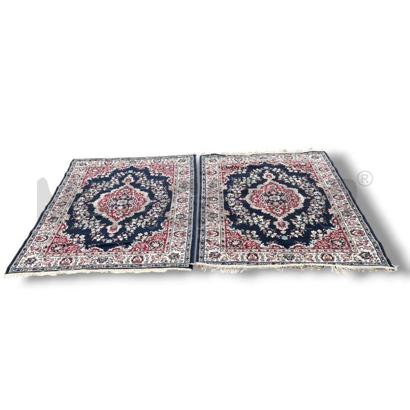 TAPPETO COPPIA ELEGANCE 150 X 120 BLU ROSSO  | Mercatino dell'Usato Rivoli 1
