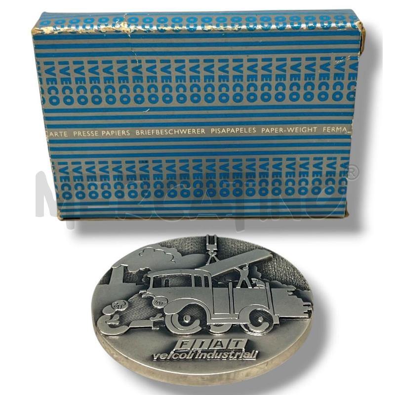 TARGA MEDAGLIA COMMEMORATIVA FIAT IVECO 7CM DIAMETRO | Mercatino dell'Usato Rivoli 1