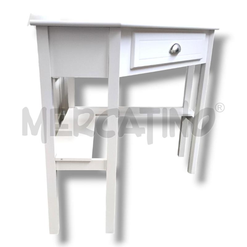 TAVOLINO ANGOLARE BIANCO 75X75X77  | Mercatino dell'Usato Rivoli 2