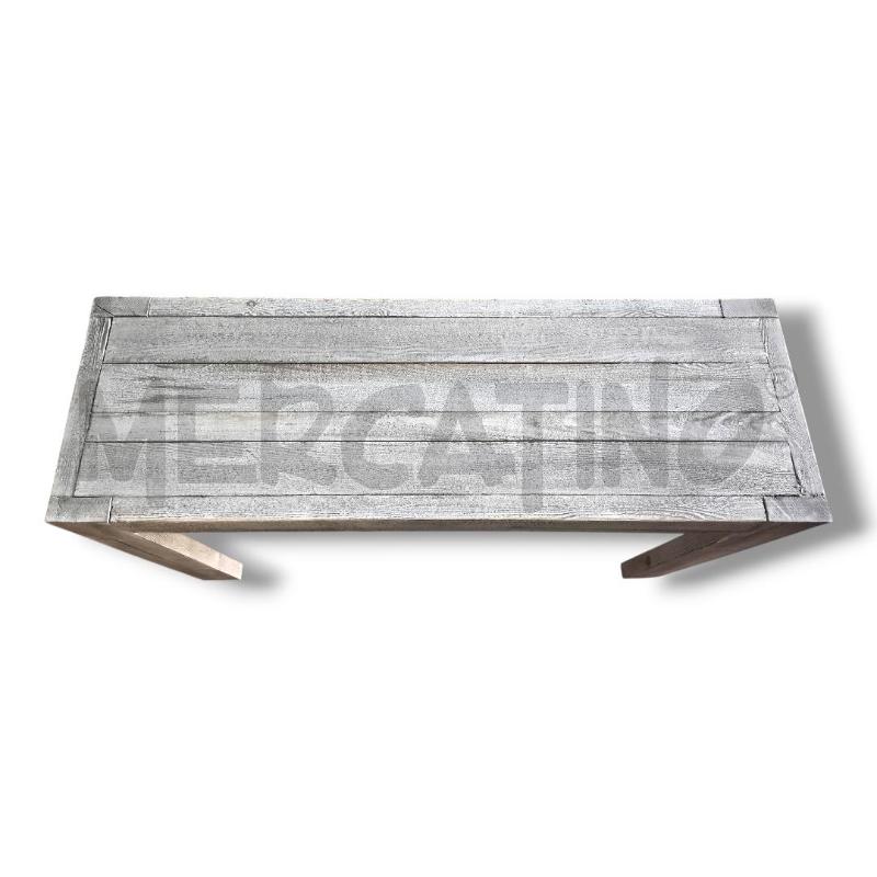 TAVOLINO CONSOLLE LEGNO GREZZO CHIARO 137X39X75 | Mercatino dell'Usato Rivoli 3