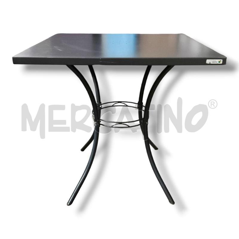 TAVOLINO DA ESTERNO GRIGIO SCURO 75 X 75 | Mercatino dell'Usato Rivoli 1