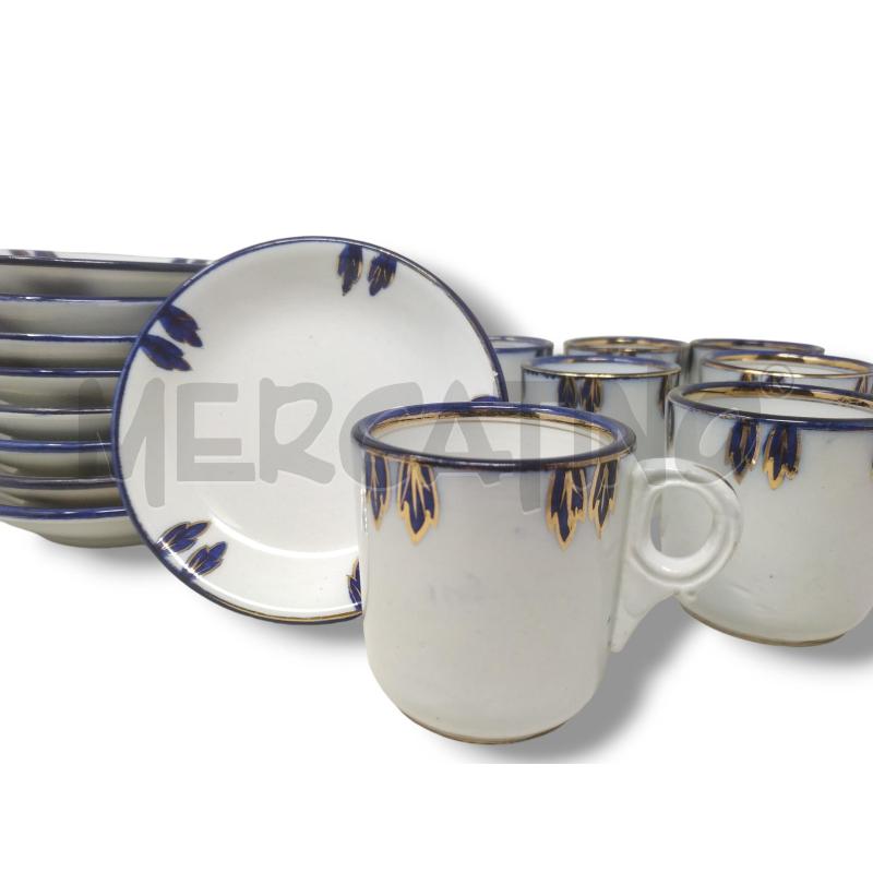 TAZZINE PZ 9+9 VERBANUM STONE BIANCHE BLU DORATE | Mercatino dell'Usato Rivoli 2
