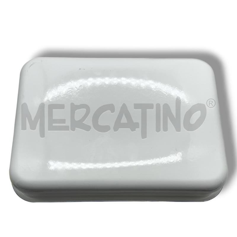 TEGLIA BIANCA BORDO BLU 35X25X H6.5CM SMALTATA | Mercatino dell'Usato Rivoli 3