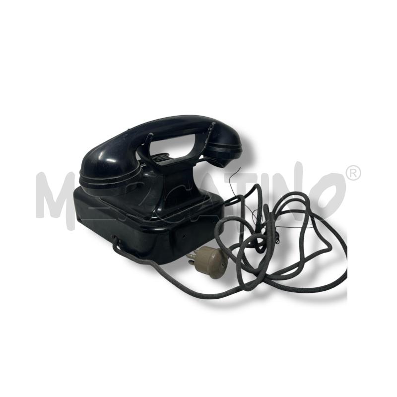 TELEFONO A DISCO IN BACHELITE NERO ANNI 40 50 | Mercatino dell'Usato Rivoli 2