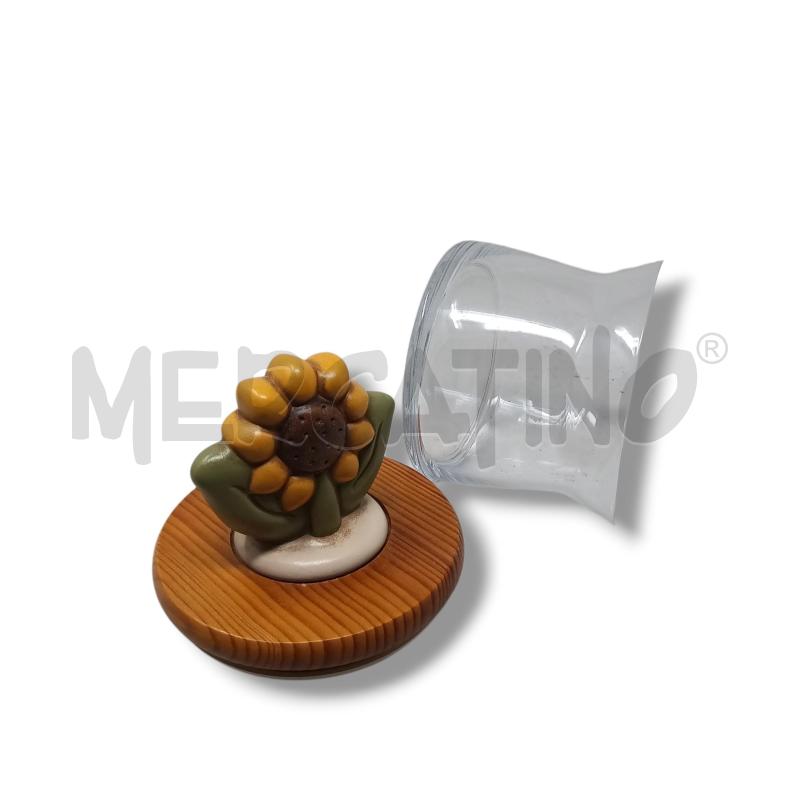 THUN BARATTOLO VETRO LINEA COUNTRY TAPPO LEGNO GIRASOLE | Mercatino dell'Usato Rivoli 2