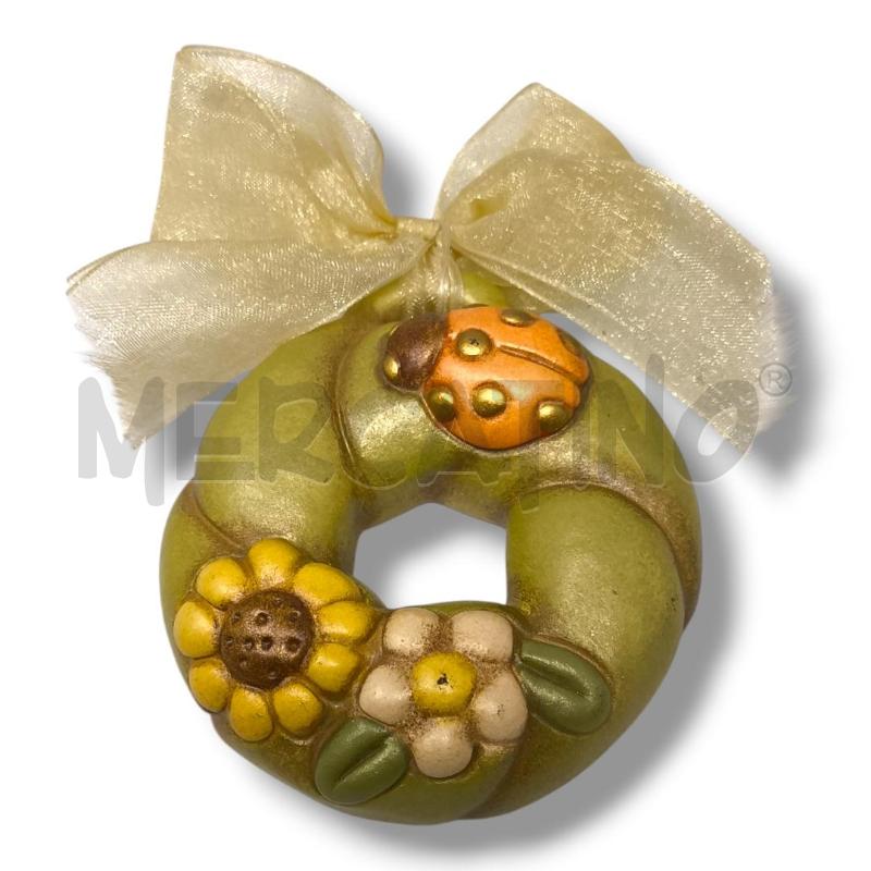 THUN FORMELLA COCCARDA FIORI E COCCINELLA 8CM | Mercatino dell'Usato Rivoli 1