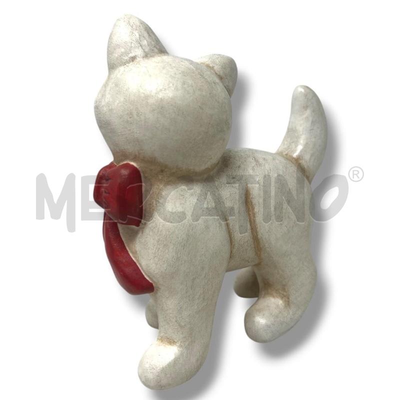THUN GATTO BIANCO FIOCCO ROSSO 12X16 | Mercatino dell'Usato Rivoli 2