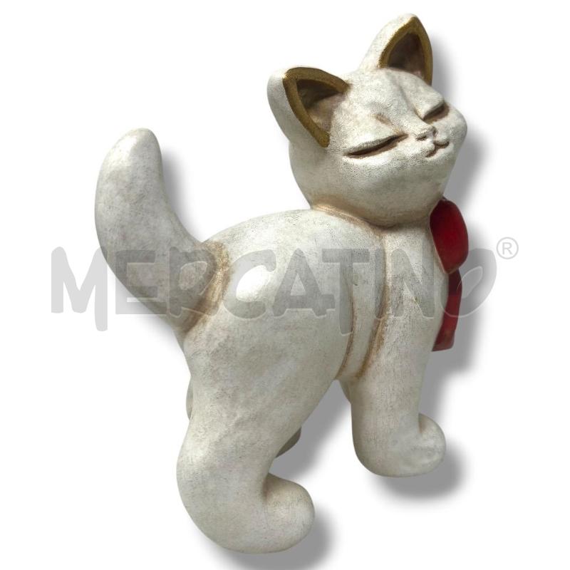THUN GATTO BIANCO FIOCCO ROSSO 12X16 | Mercatino dell'Usato Rivoli 4