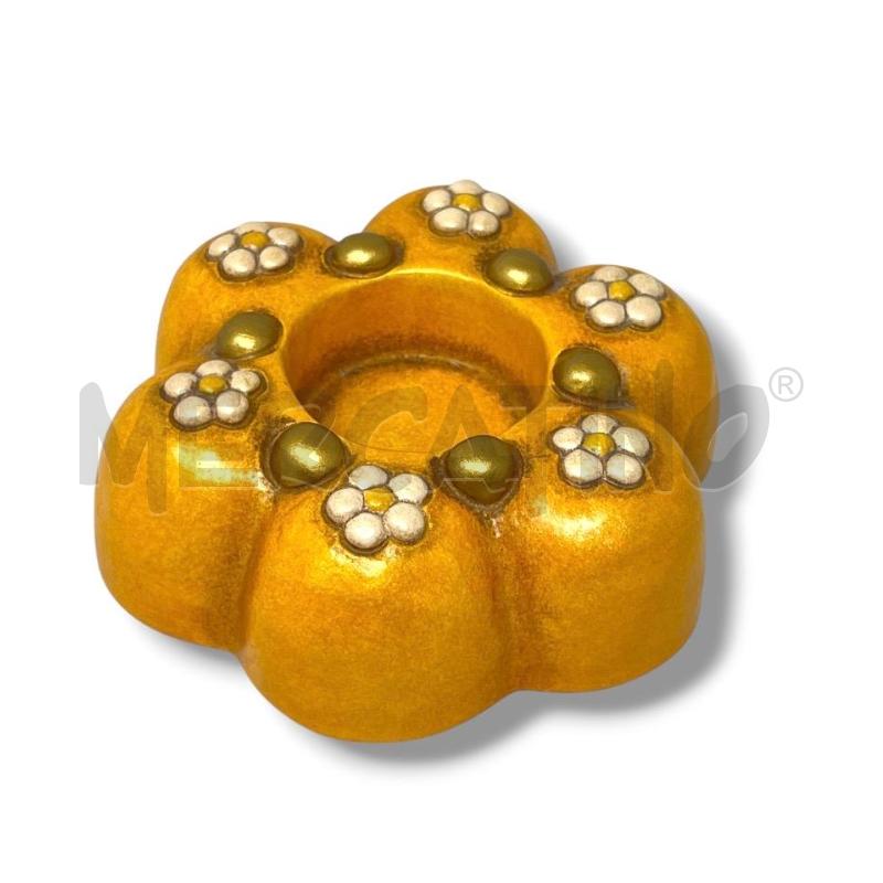 THUN PORTA CANDELA FIORE ARANCIO DIAM 12 | Mercatino dell'Usato Rivoli 1