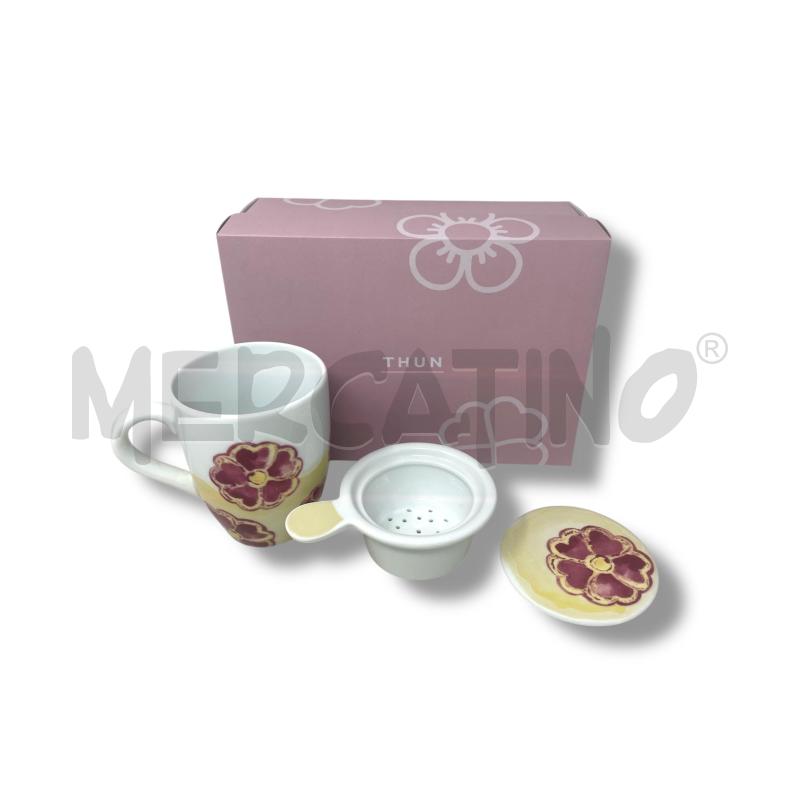 THUN TAZZA INFUSIERA FIORE MAGENTA  | Mercatino dell'Usato Rivoli 2