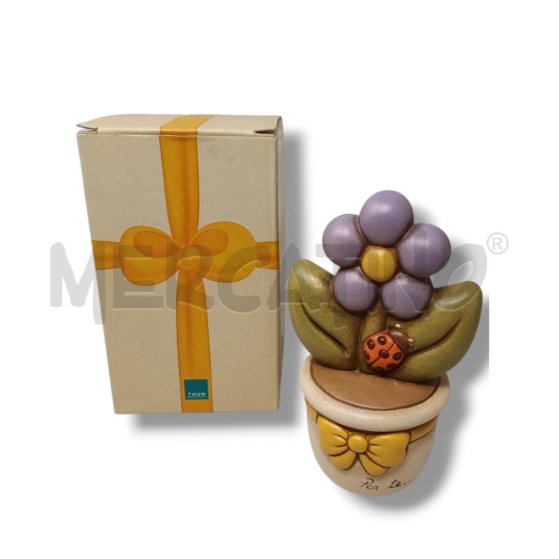 THUN VASETTO FIORE VIOLA PER TE  16.5CM | Mercatino dell'Usato Rivoli 1