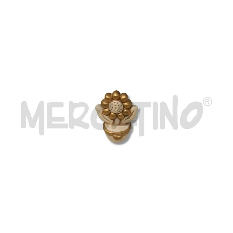 THUN VASETTO GIRASOLE BEIGE DORATO 7CM | Mercatino dell'Usato Rivoli 1
