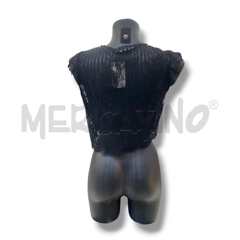 TOP GUESS NERO TRASPARENTE PIZZO | Mercatino dell'Usato Rivoli 2