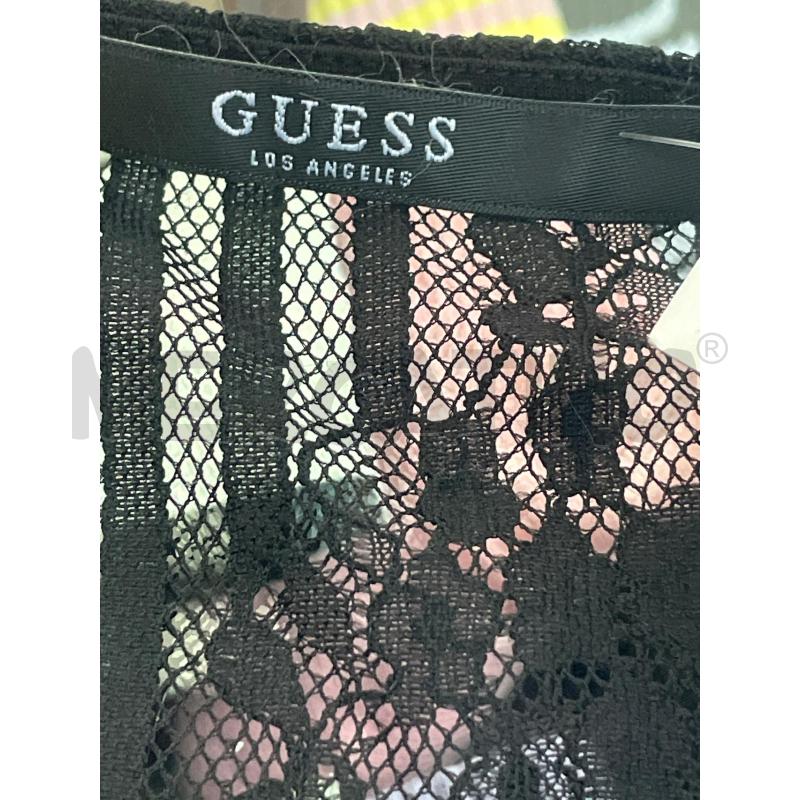 TOP GUESS NERO TRASPARENTE PIZZO | Mercatino dell'Usato Rivoli 3