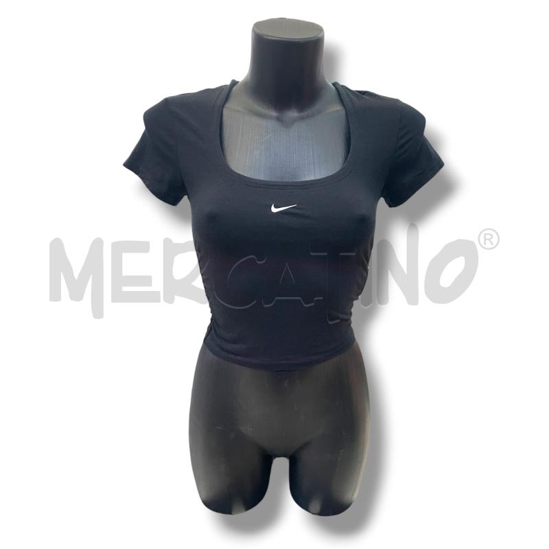 TOP NIKE ARRICCIATO LATI NERO | Mercatino dell'Usato Rivoli 1
