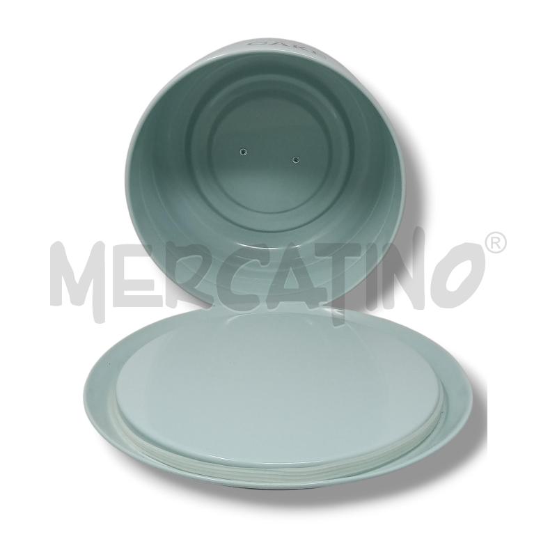 TORTIERA CAKE LIVING NOSTALGIA 24CM VERDE ACQUA | Mercatino dell'Usato Rivoli 2