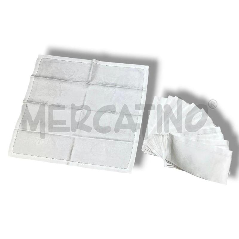 TOVAGLIOLI PZ.12 57 X 57 BIANCHI FIANDRA  | Mercatino dell'Usato Rivoli 1
