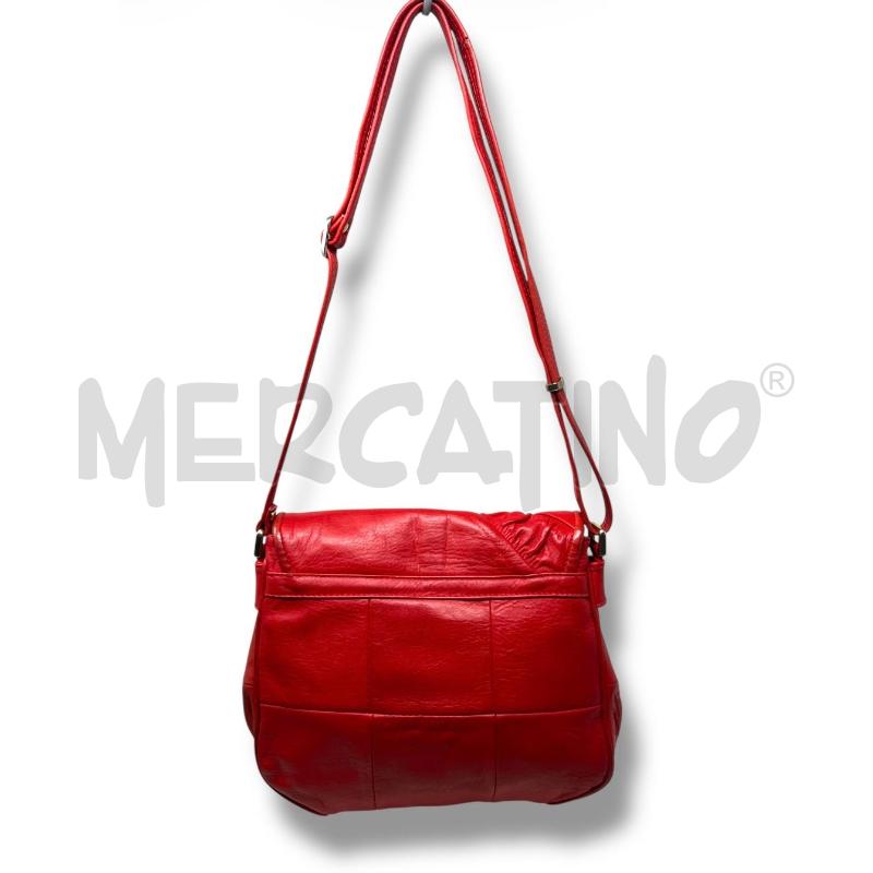 TRACOLLA DONNA VINTAGE ROSSA PELLE  | Mercatino dell'Usato Rivoli 2