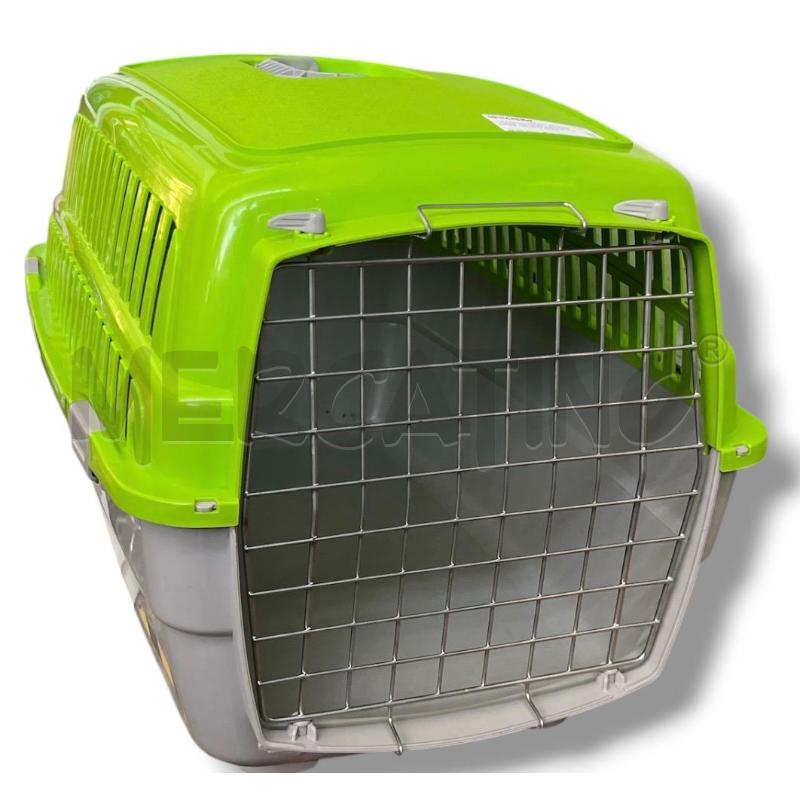 TRASPORTINO ANIMALI VERDE GRIGIO 40X36X60 CM | Mercatino dell'Usato Rivoli 1