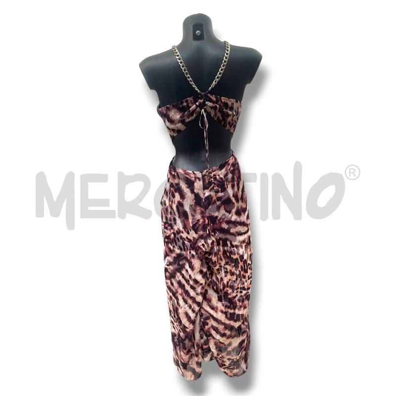 TUTA DONNA MARCIANO ANIMALIER MARRONE SCOLLO CATENA  | Mercatino dell'Usato Rivoli 2