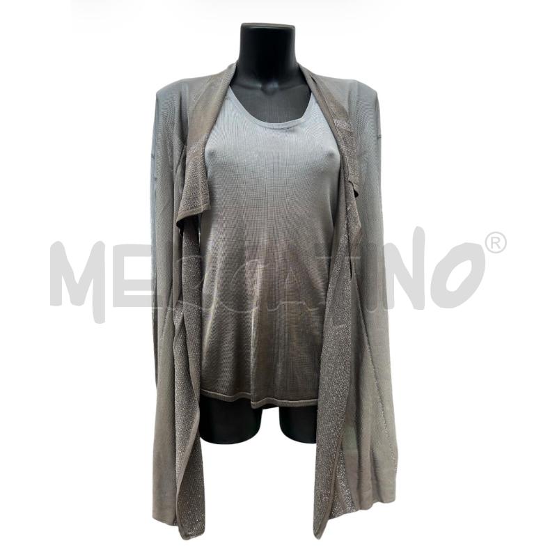 TWIN SET KRIZIA GRIGIO SFUMATO LUREX  | Mercatino dell'Usato Rivoli 1
